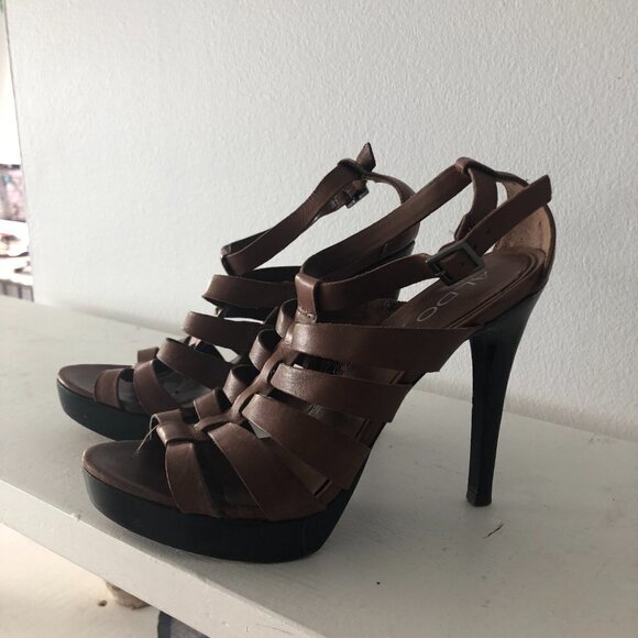 Aldo leather  heels super sexy !! size 6 - Picture 2 of 5